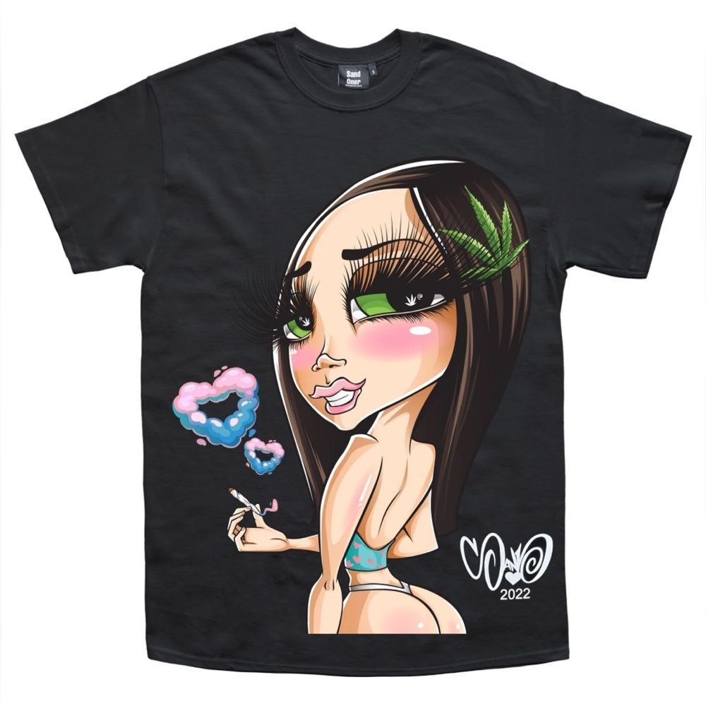 Sand Oner Black Graphic T-Shirt with Cartoon Design XXXL